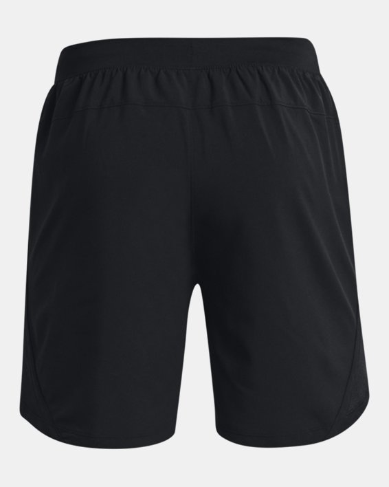 Men's UA Launch SW 7'' Wordmark  Shorts, Black, pdpMainDesktop image number 7